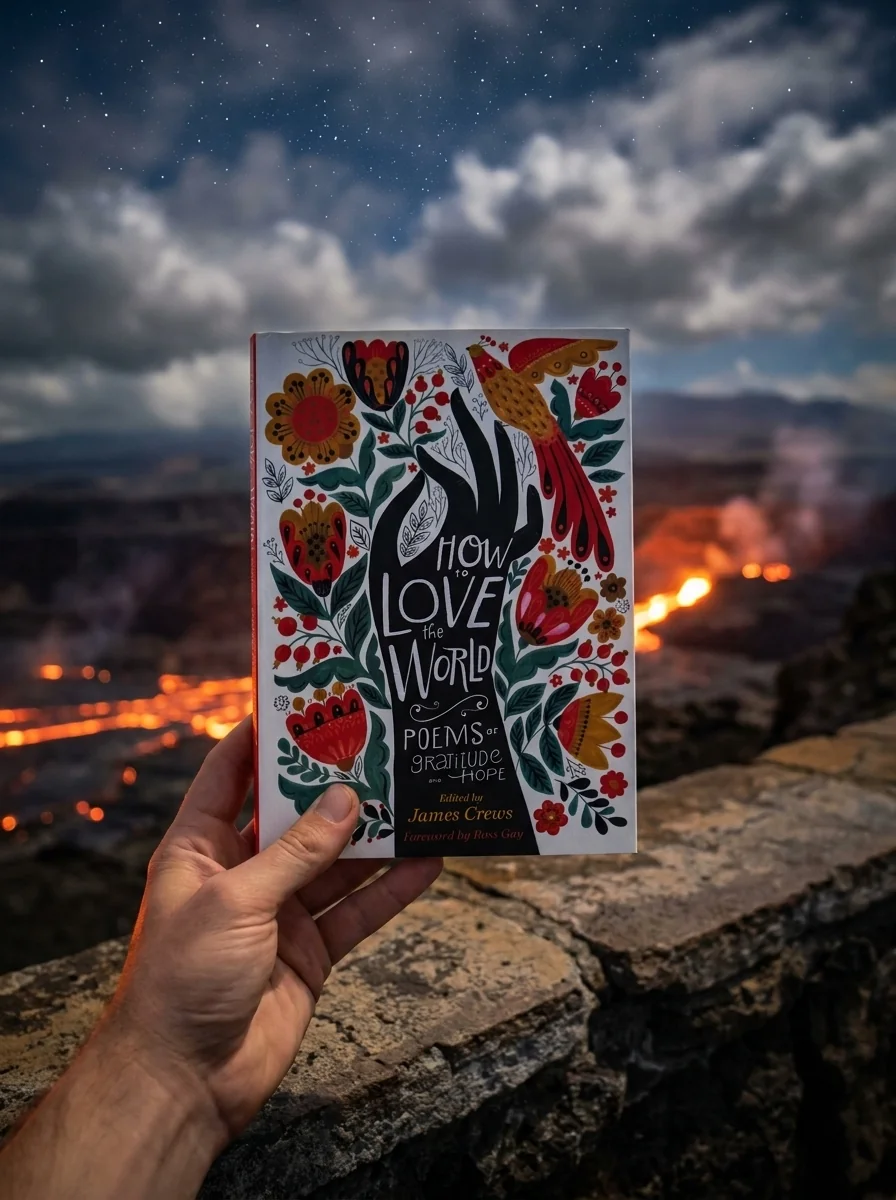 How to Love the World: Poems of Gratitude and Hope — Джеймс Крюс, обкладинка