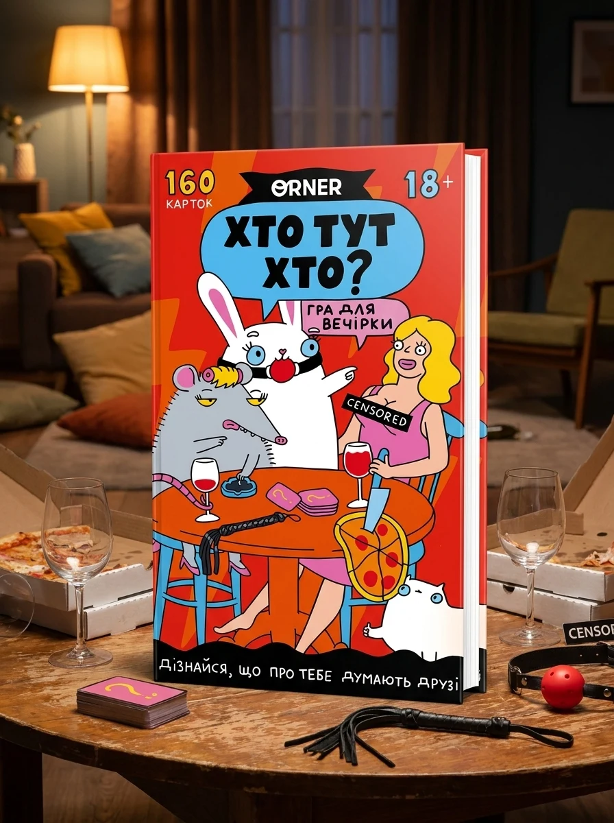 Гра для компанії "Хто тут хто? Гра для вечірки", обкладинка