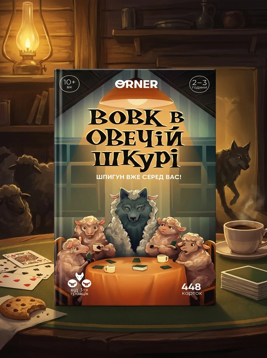 Гра для компанії "Вовк в овечій шкурі", обкладинка
