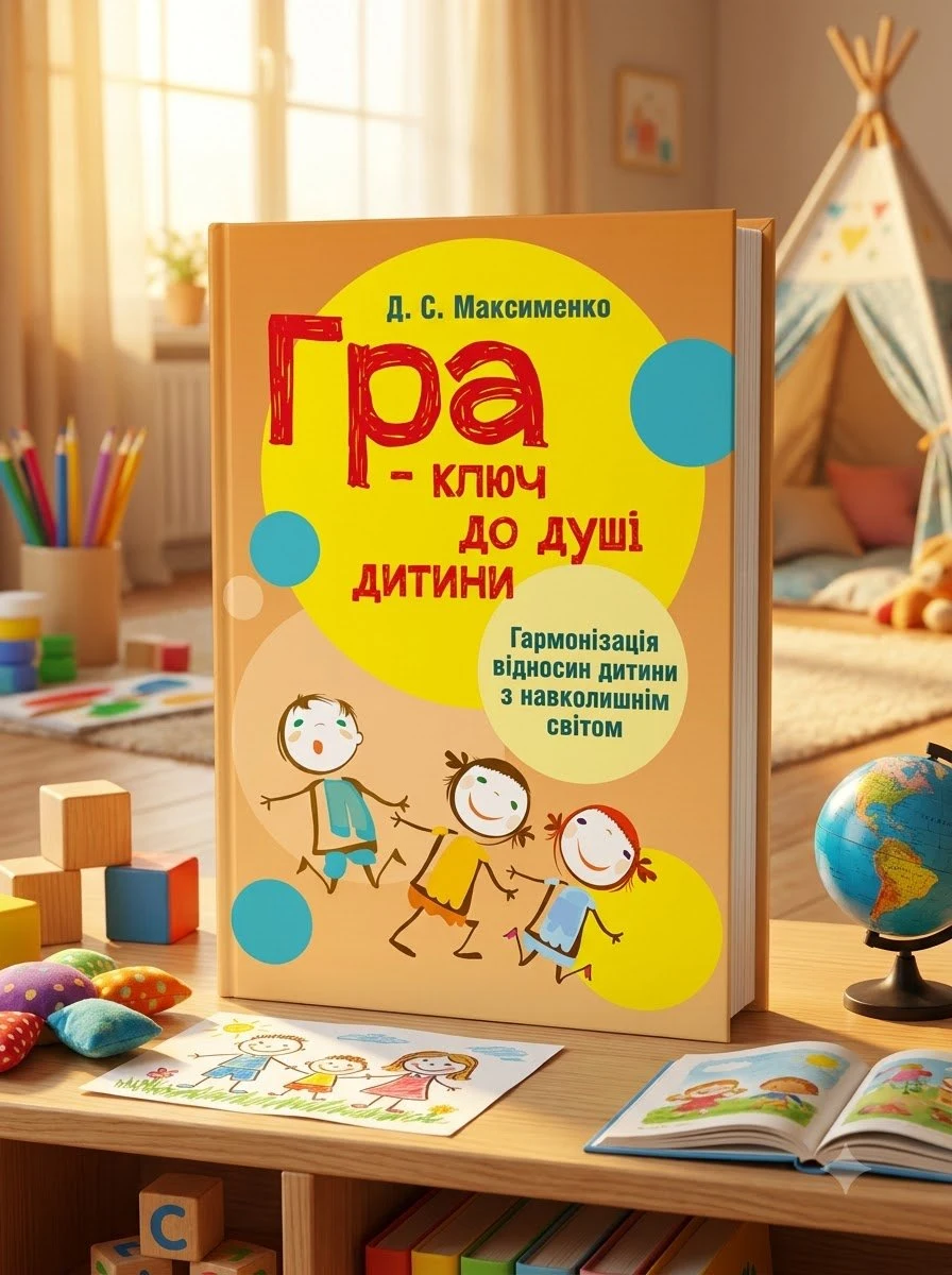 Гра-ключ до душі дитини. Гармонізація відносин дитини з навколишнім світом: методичний посібник — Максименко Д.С., обкладинка