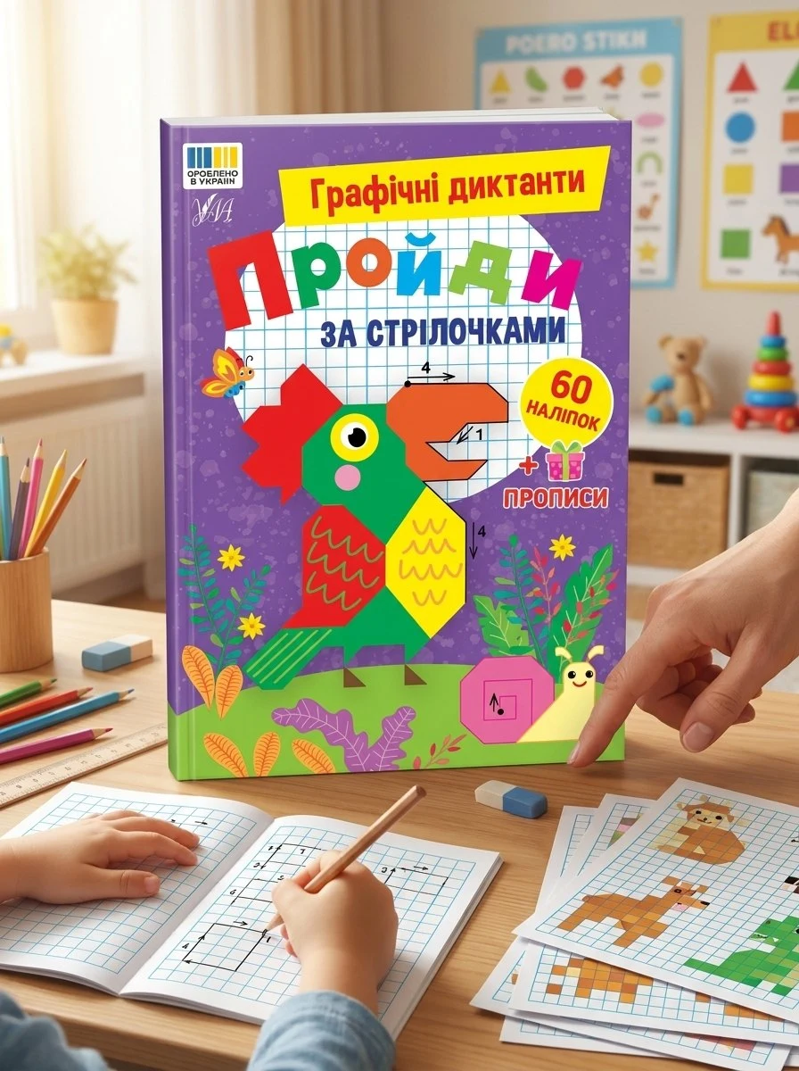 Графічні диктанти. Пройди за стрілочками — Ірина Цибань, фото 2
