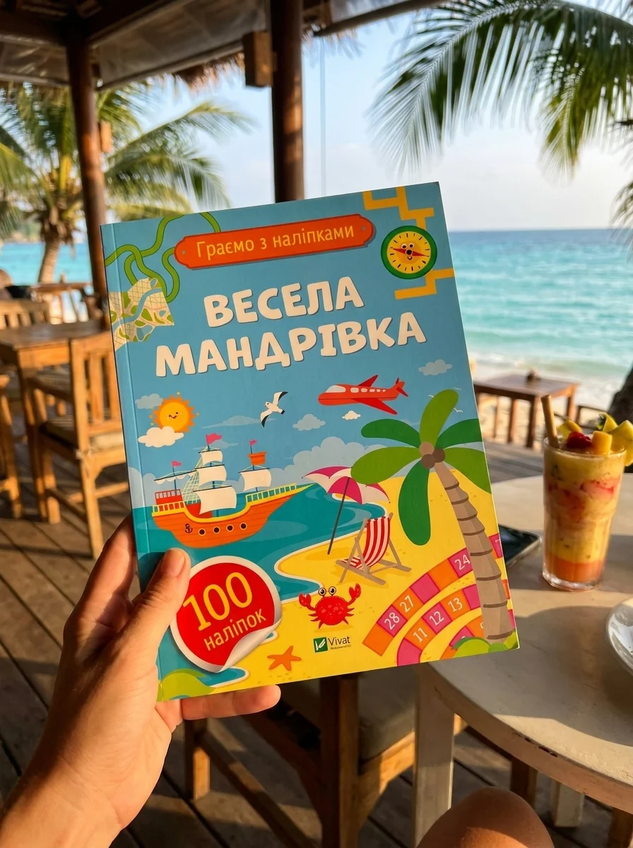 Граємо з наліпками. Весела мандрівка — Ольга Шевченко, обкладинка