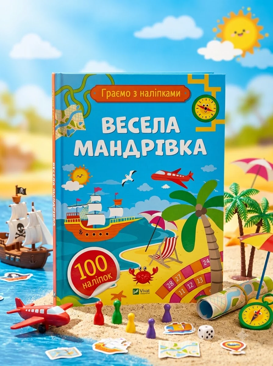 Граємо з наліпками. Весела мандрівка — Книги