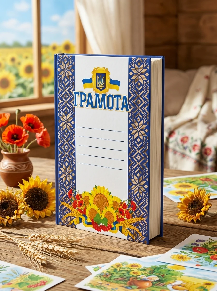 Грамота синя з соняхами — Дитяча література