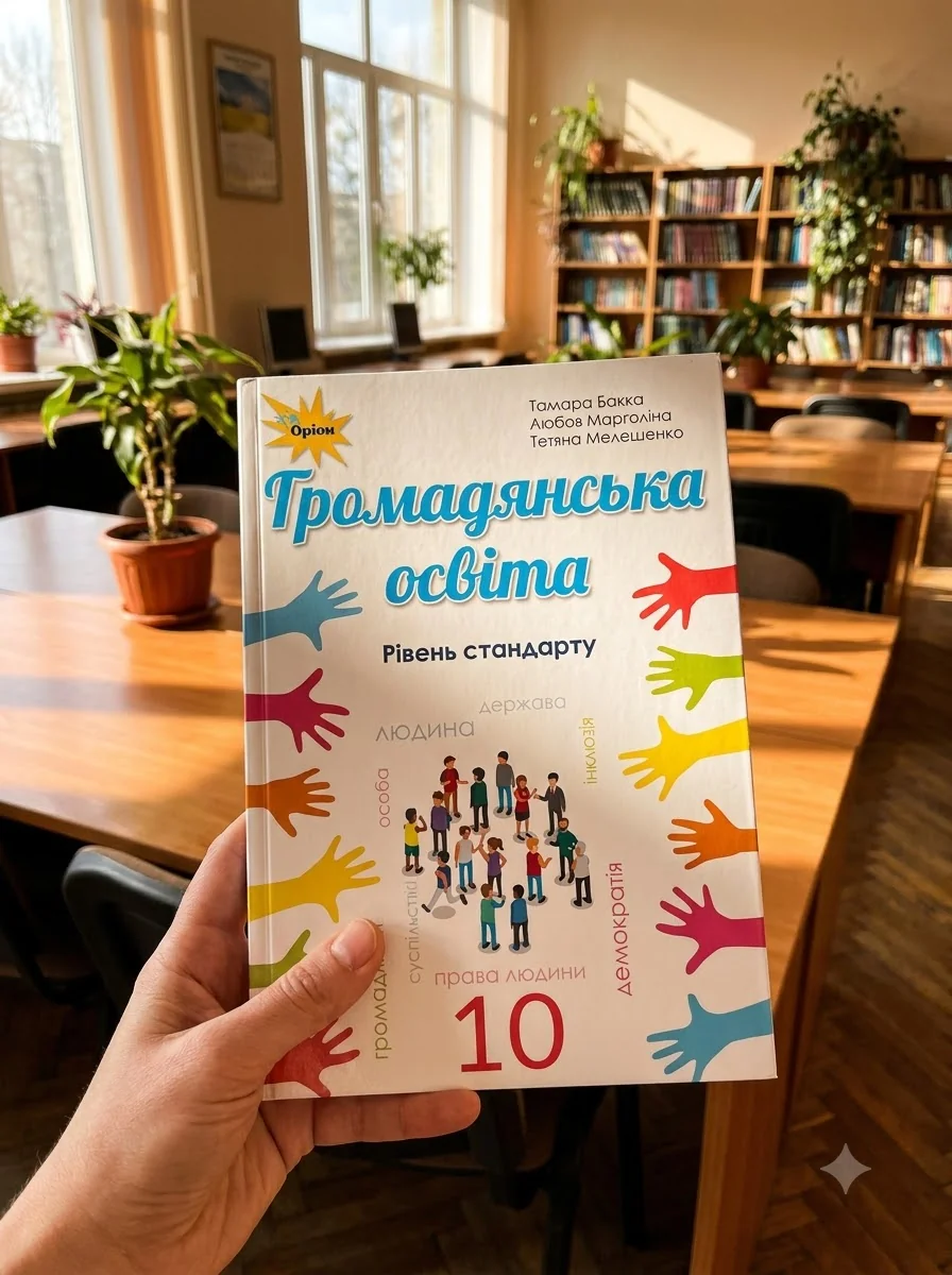 Громадянська освіта 10 клас — Тамара Бакка, обкладинка