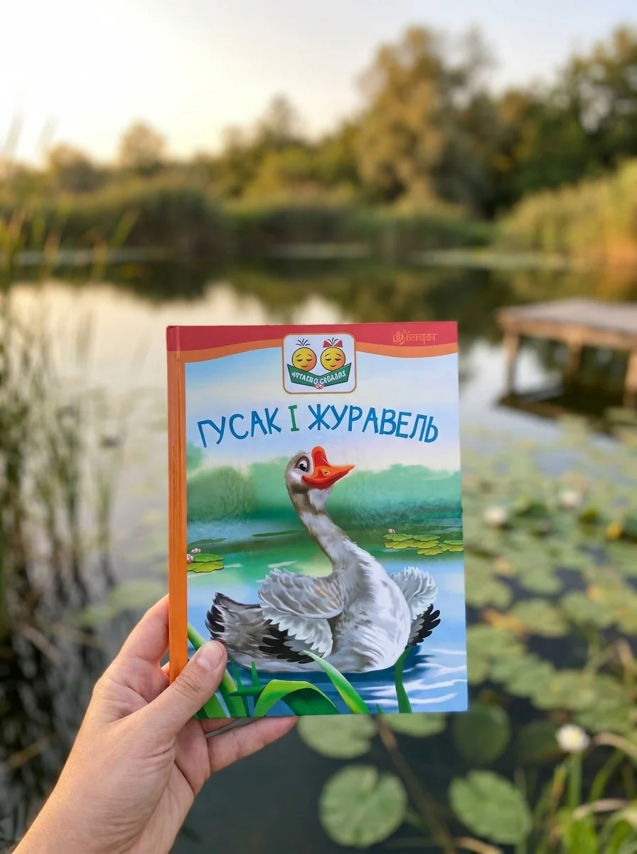Гусак і журавель — Казки