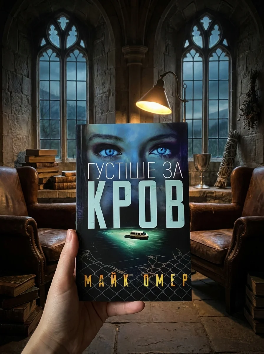 Густіше за кров — Майк Омер, обкладинка
