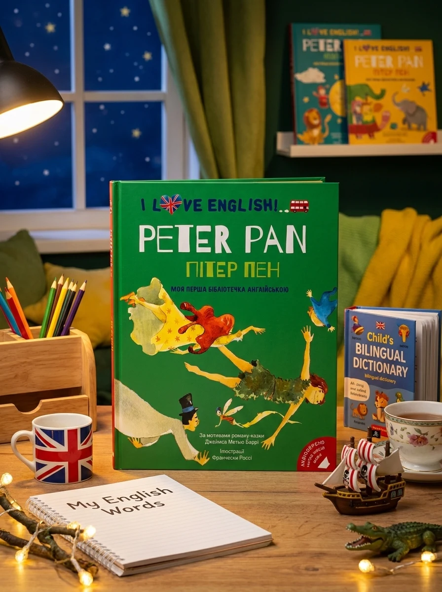 I love English. Peter Pan. Пітер Пен. Моя перша бібліотечка англійською