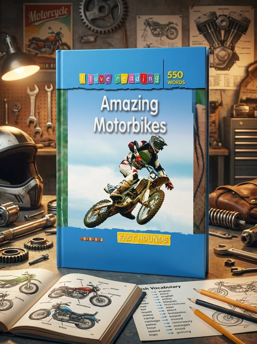 I Love Reading. 550 Words. Amazing Motorbikes — Дитяча література