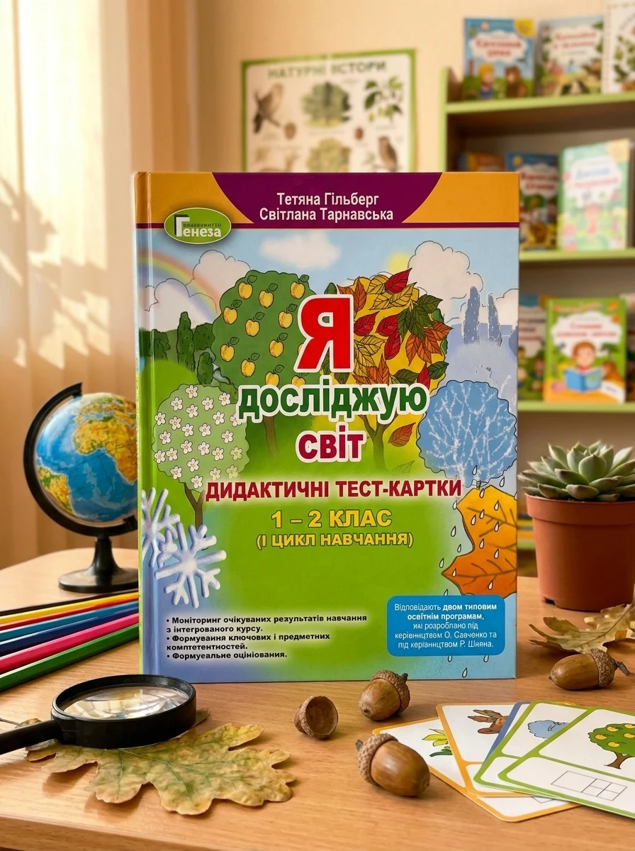 Я досліджую світ 1-2 клас. Дидактичні тест-картки. 1 цикл навчання