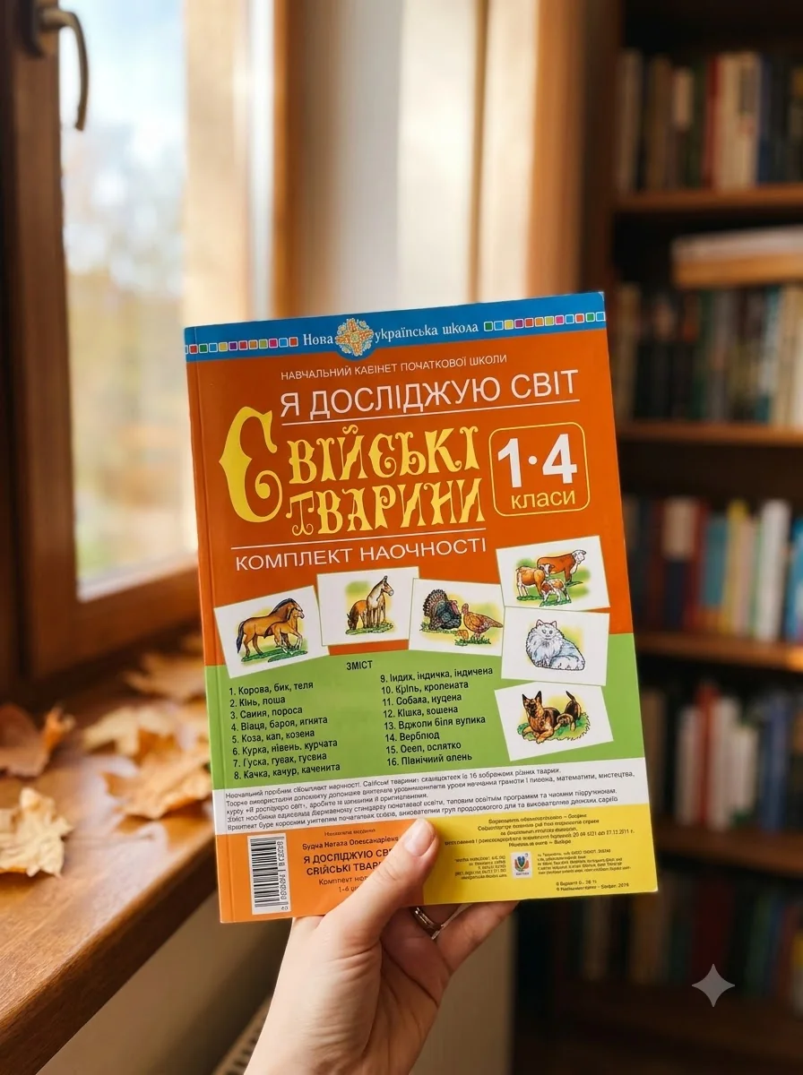 Я досліджую світ. 1-4 класи. Свійські тварини. Комплект наочності — Вивчення мов