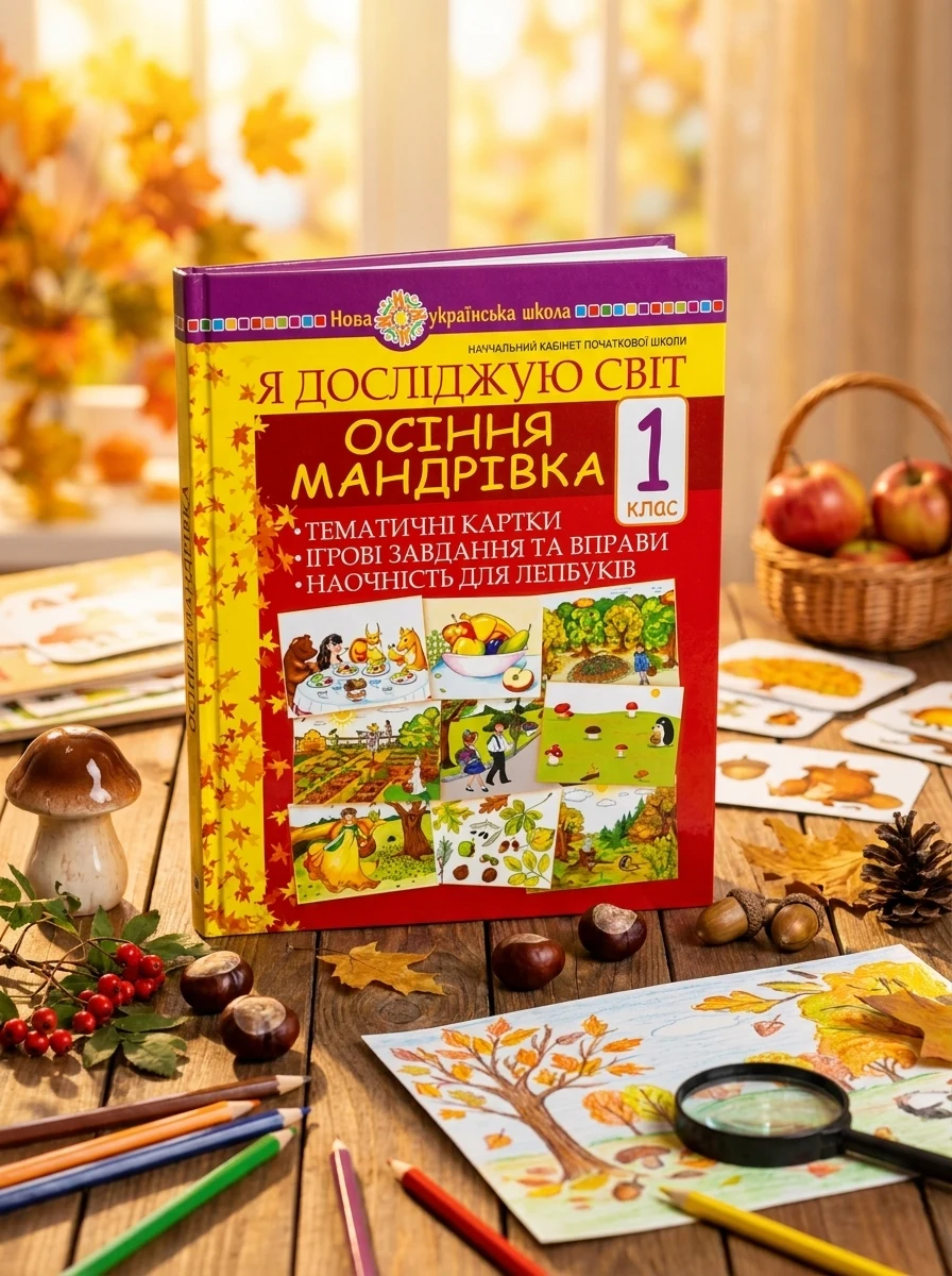 Я досліджую світ. 1 клас. Осіння мандрівка. Тематичні картки. Інтегровані завдання та вправи. Наочність для лепбуків — Дитяча література