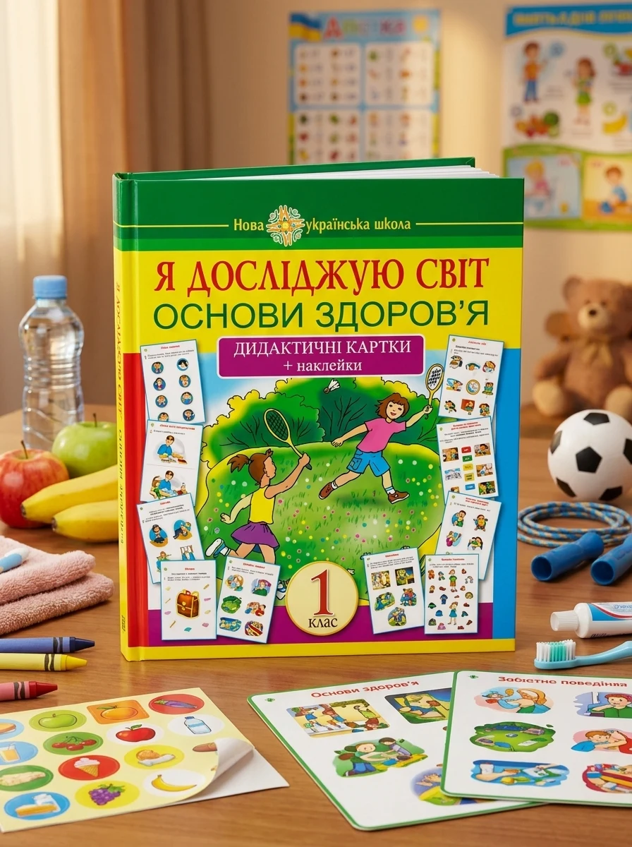 Я досліджую світ. 1 клас. Основи здоров’я. Дидактичні картки + наклейки — Дитяча література
