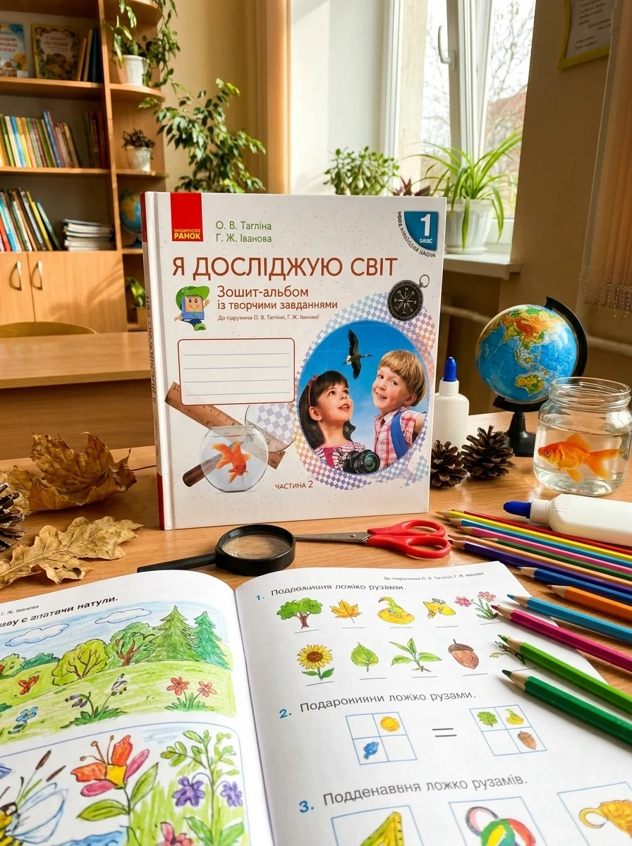 Я досліджую світ. 1 клас. Зошит-альбом із творчими завданнями. Частина 2 — Дитяча література