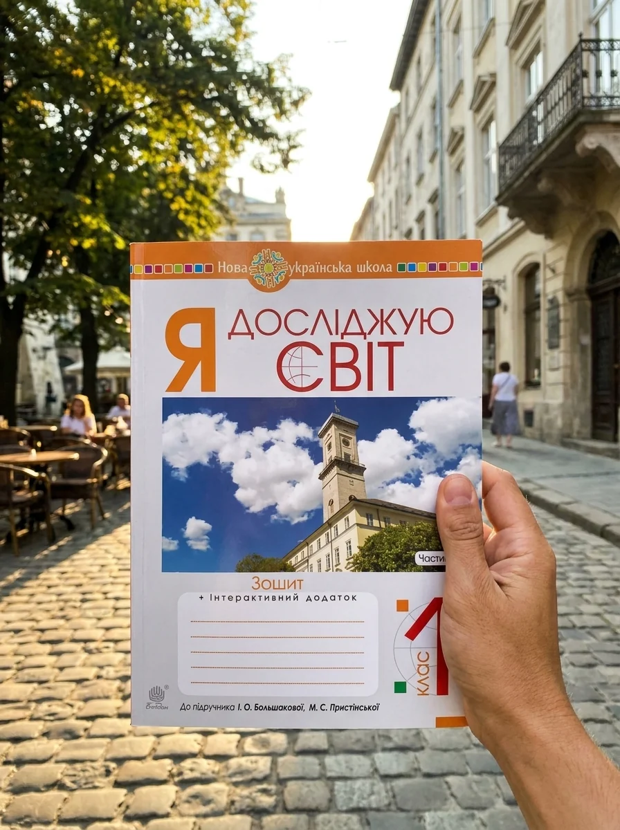 Я досліджую світ. 1 клас. Зошит. Частина 1. (до підручника Большакової І.О., Пристінської М.С.) — Наталія Шост, обкладинка