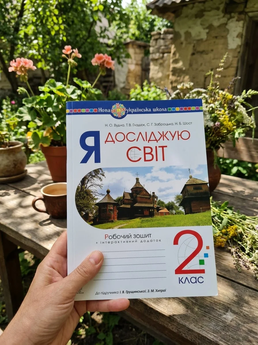 Я досліджую світ. 2 клас. Робочий зошит — Наталія Шост, обкладинка