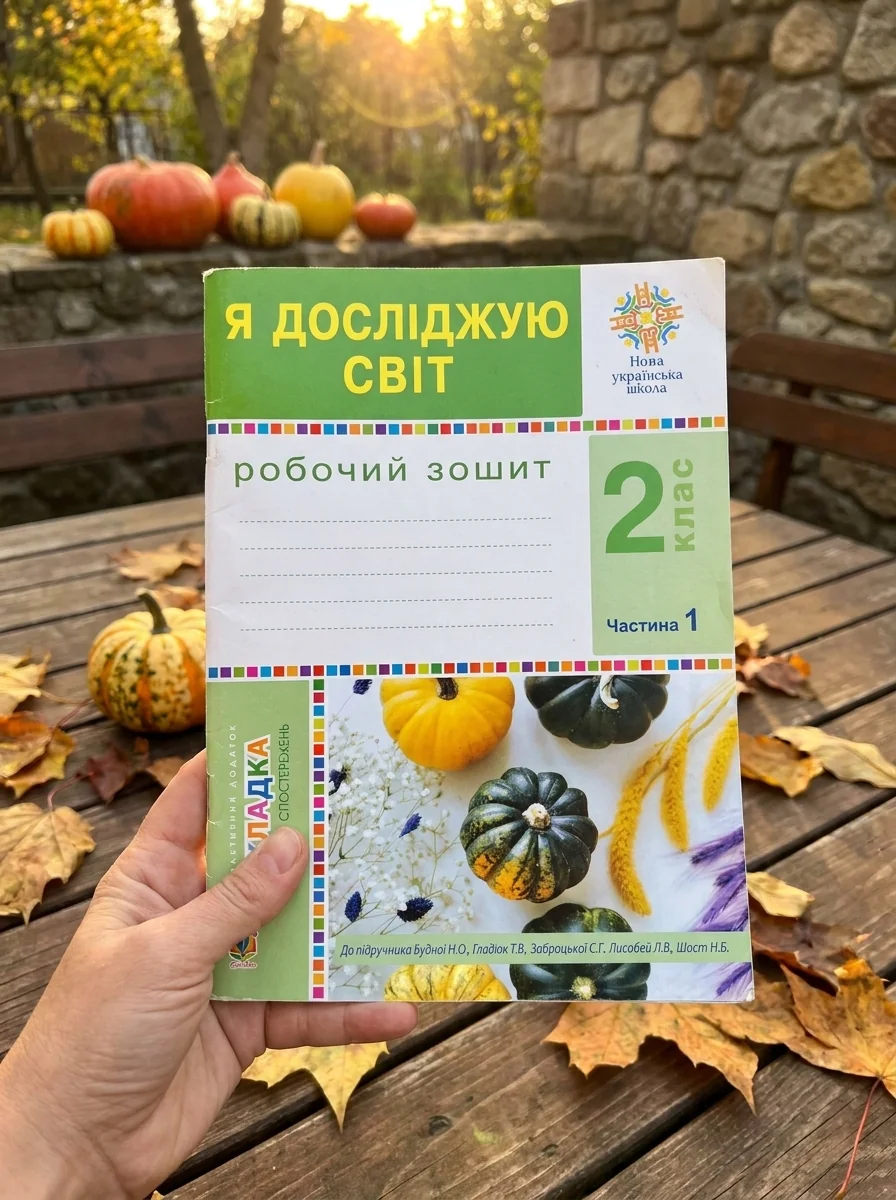 Я досліджую світ. 2 клас. Робочий зошит. Частина 1 — Наталія Шост, обкладинка