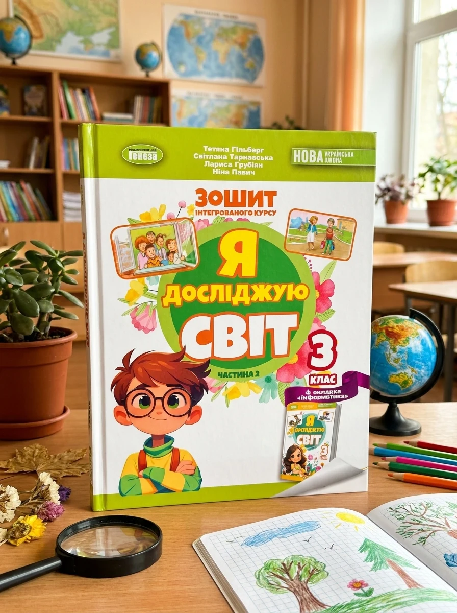 Я досліджую світ 3 клас. Робочий зошит з інтегрованого курсу. Частина 2 — Вивчення мов