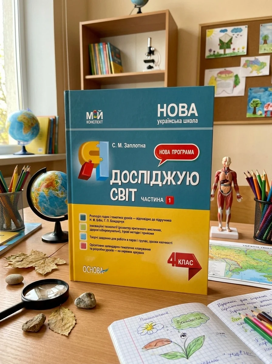 Я досліджую світ. 4 клас. Частина 1 (за підручником Н. М. Бібік, Г. П. Бондарчук)