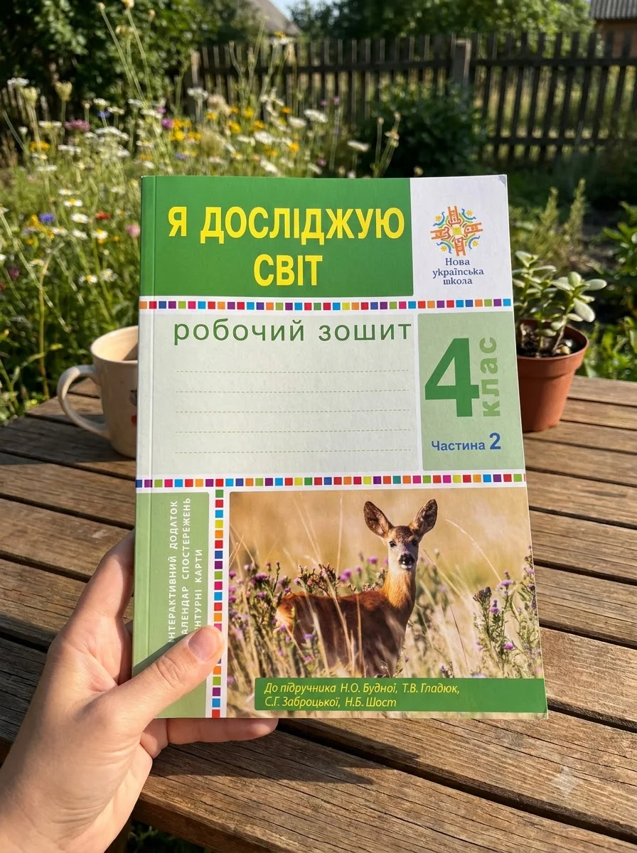 Я досліджую світ. 4 клас. Робочий зошит. Частина 2 — Наталія Шост, обкладинка
