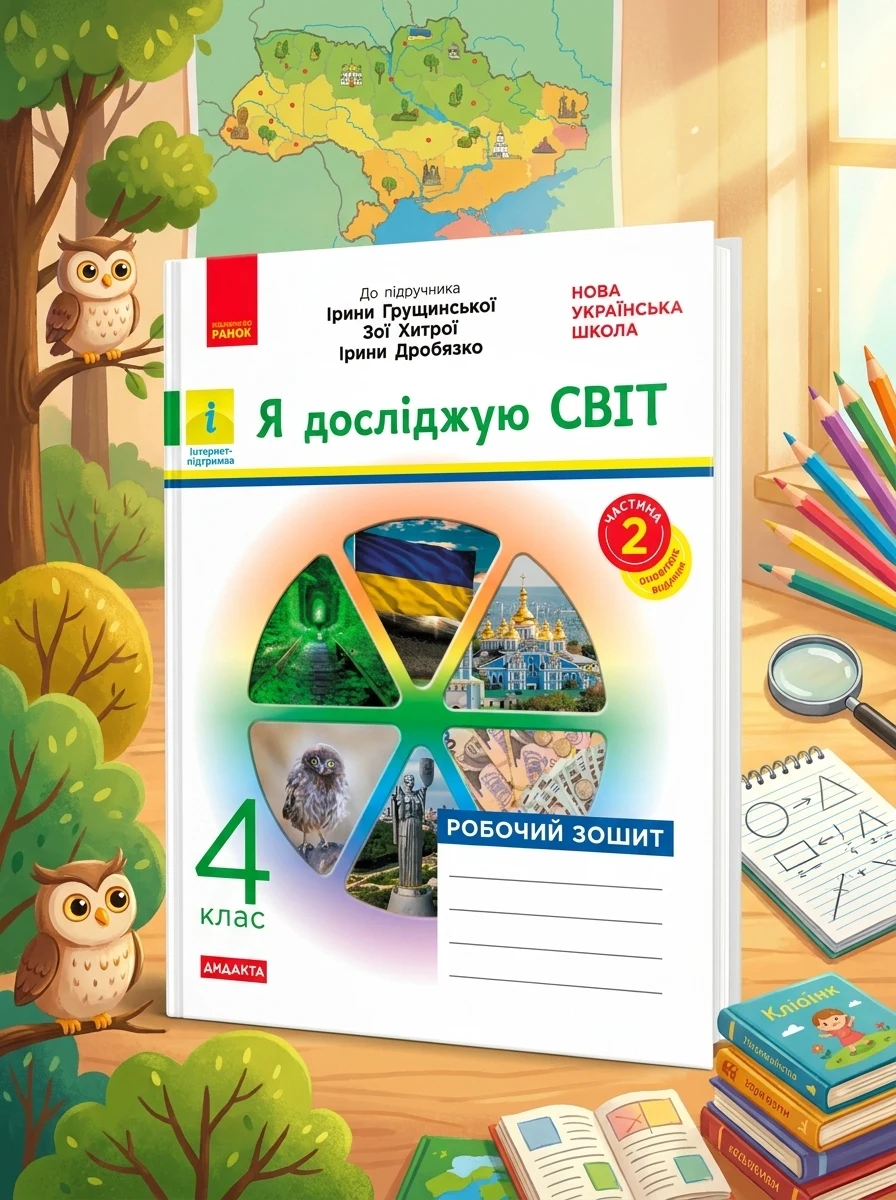 Я досліджую світ. 4 клас. Робочий зошит до підручника І. Грущинської, З. Хитрої, І. Дробязко. У 2-х частинах. Частина 2 — Дитяча література