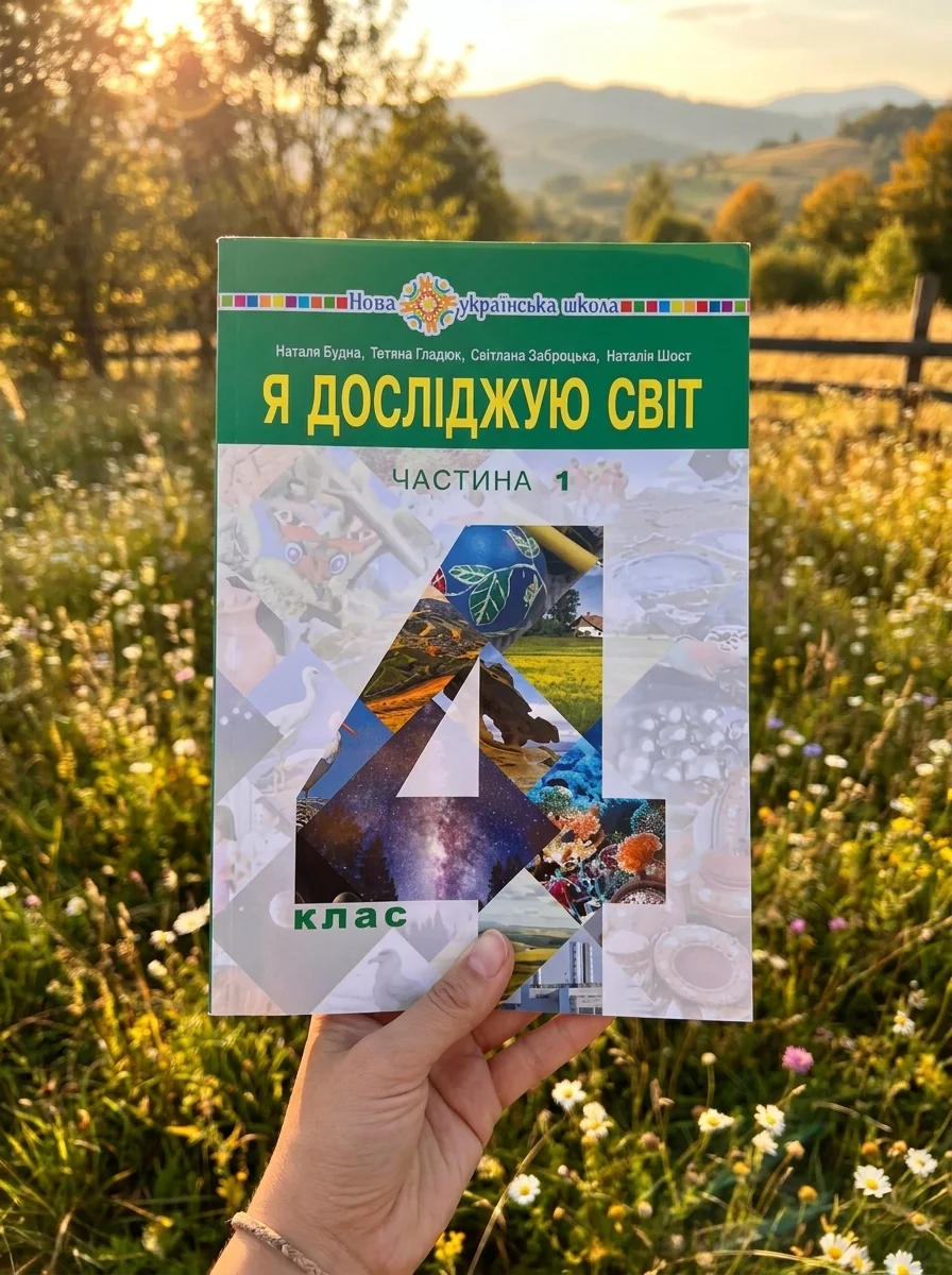 Я досліджую світ. Підручник. 4 клас. У 2-х частинах. Частина 1 — Наталя Будна, обкладинка