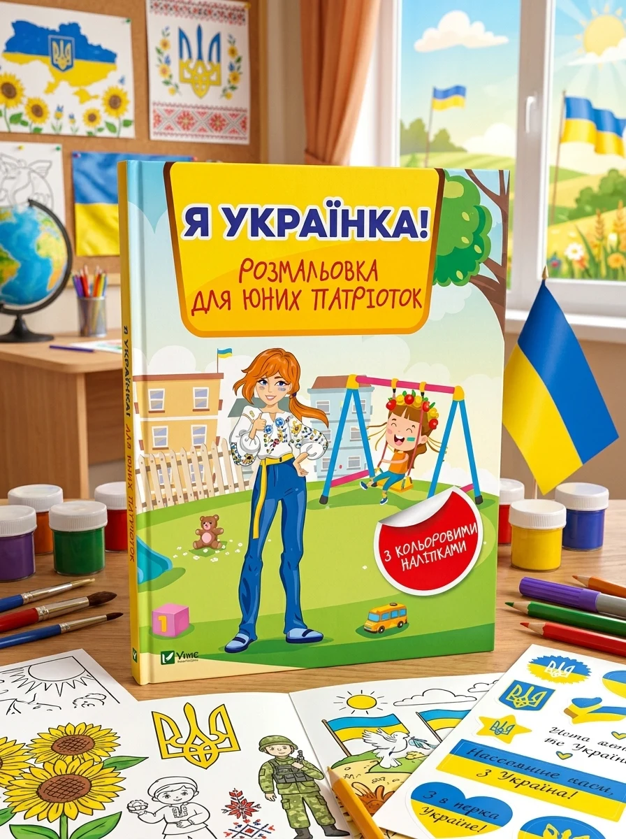 Я українка! Розмальовка для юних патріоток — Дитяча література