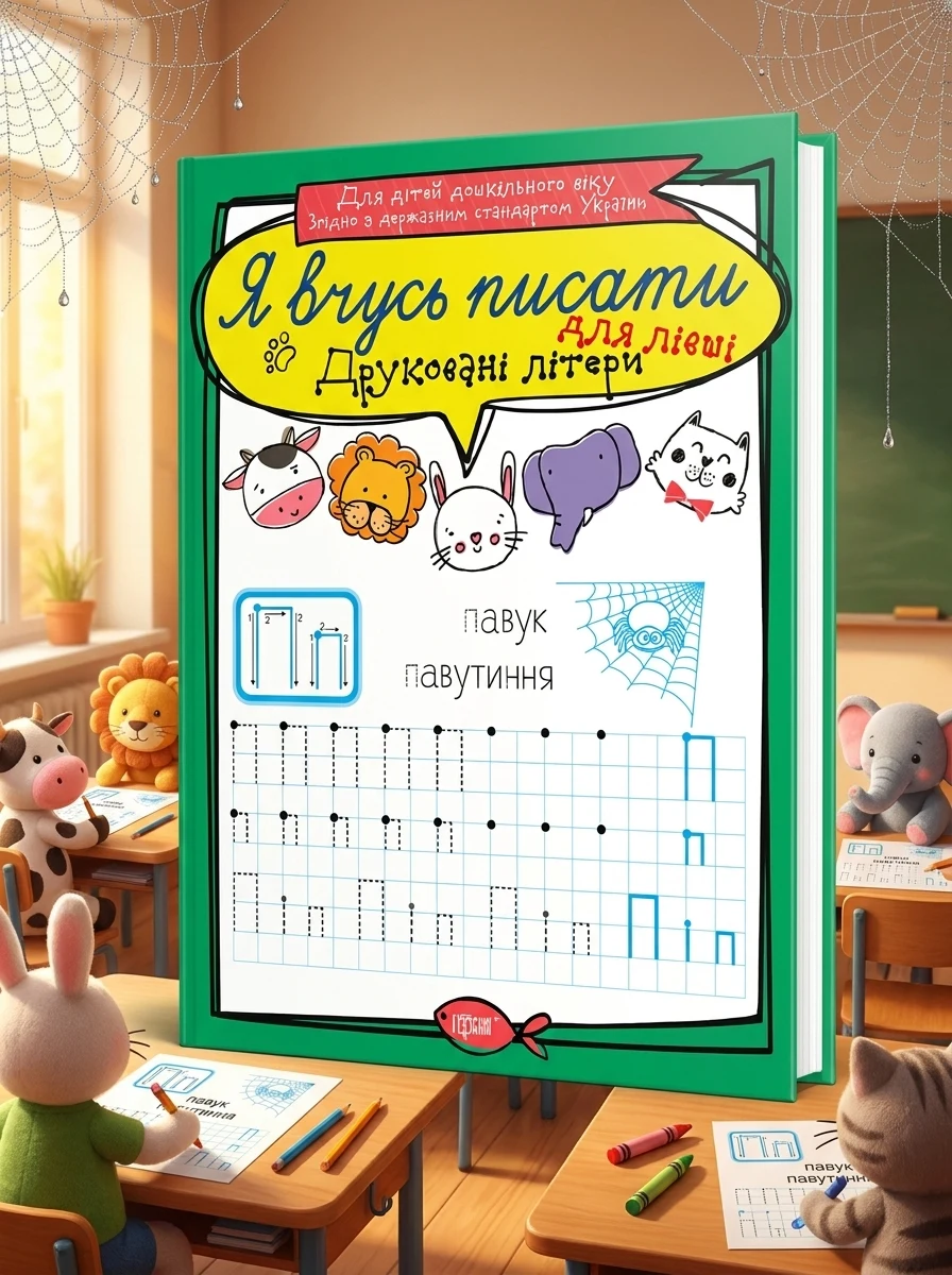 Я вчусь писати. Друковані літери для лівші — Книги