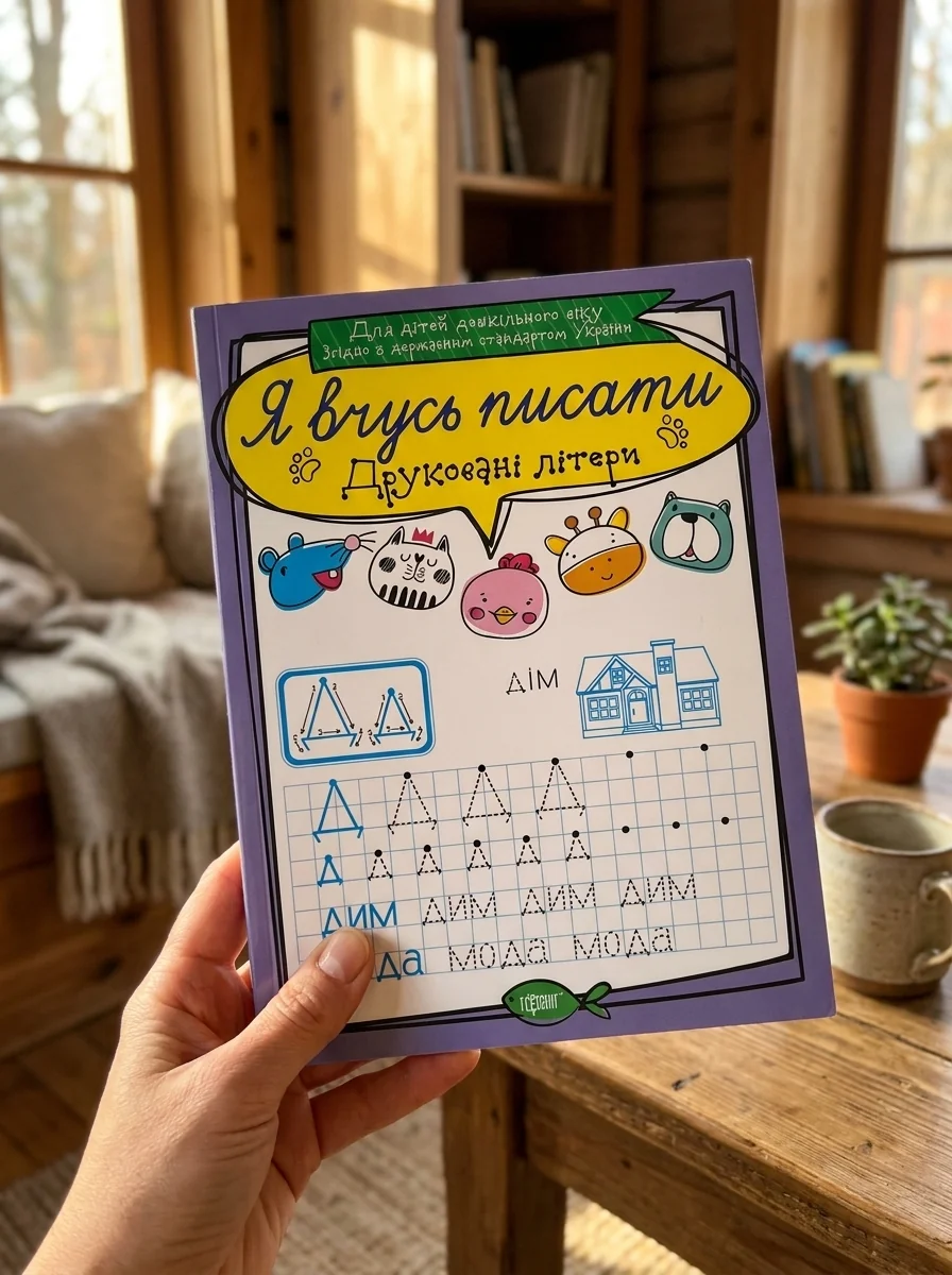 Я вчусь писати. Друковані літери — Книги