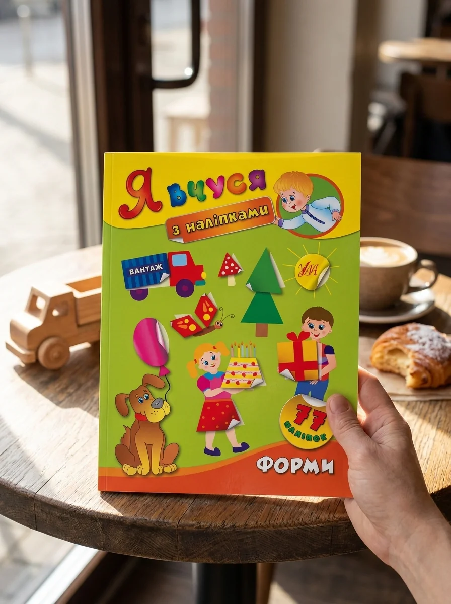 Я вчуся з наліпками. Форми — Книги з наліпками