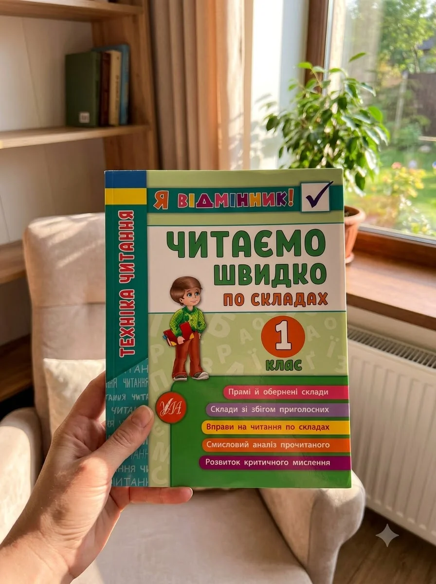 Я відмінник! Техніка читання. Читаємо швидко по складах. 1 клас — фото 2