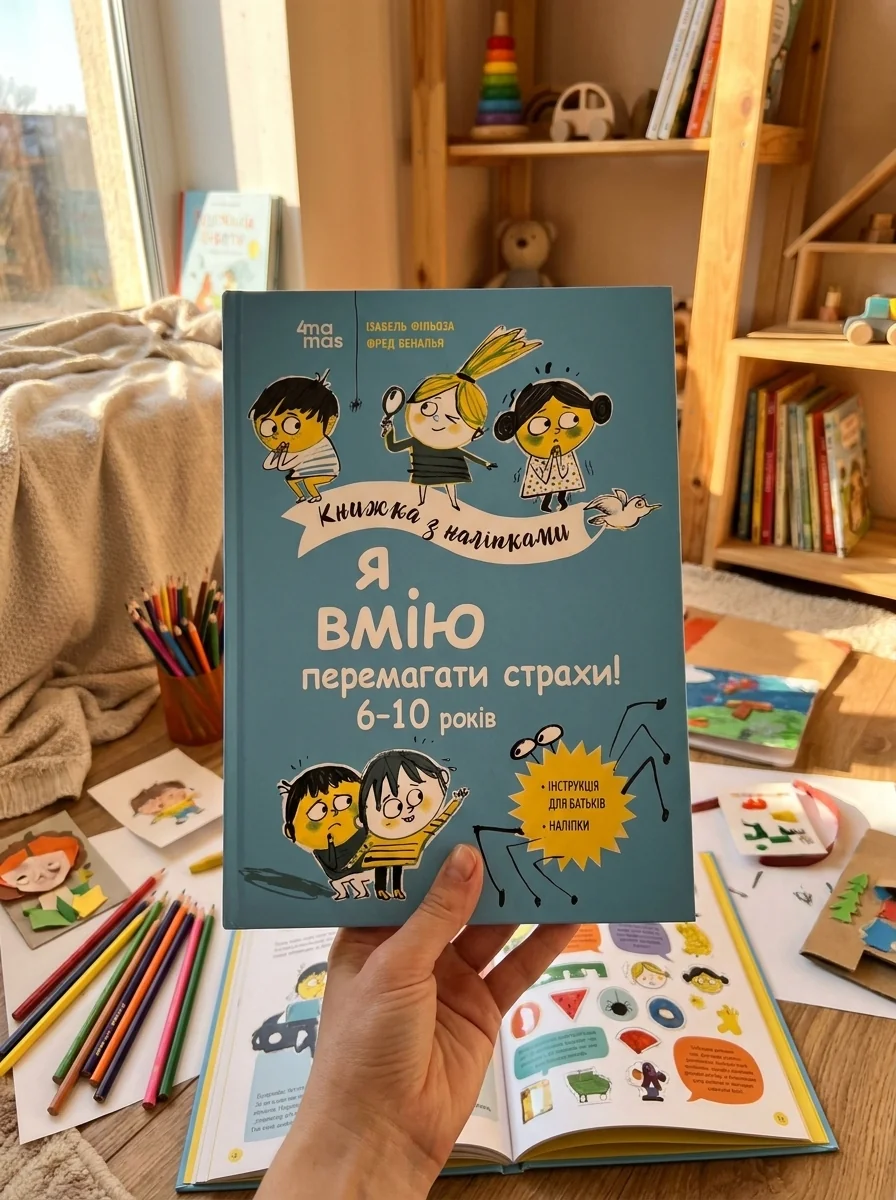 Я вмію перемагати страхи! Книжка з наліпками. 6-10 років — Книги з наліпками