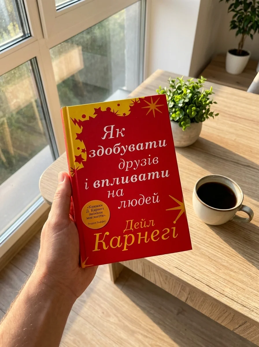 Як здобувати друзів і впливати на людей — Дейл Карнегі, обкладинка