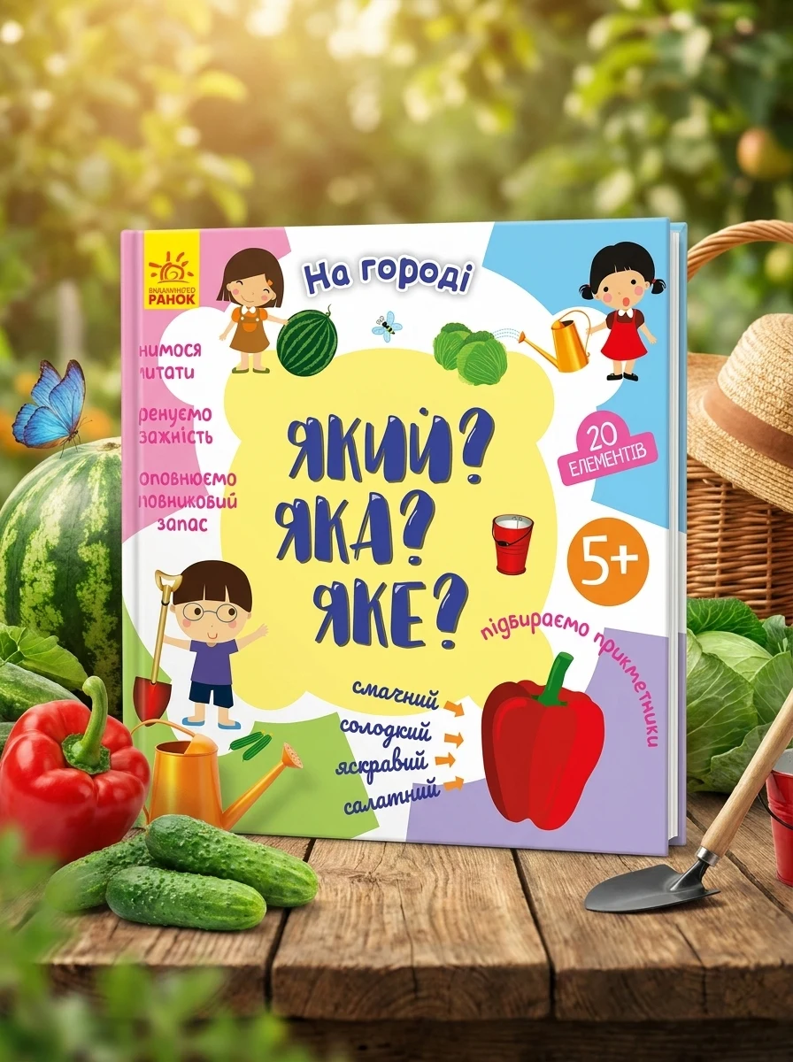 Який? Яка? Яке? На городі — Вивчення мов