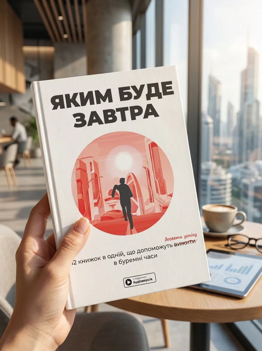 Яким буде завтра. 12 книжок в одній, що допоможуть досягти успіху в буремні часи. Збірник самарі + аудіокнижка — фото 2