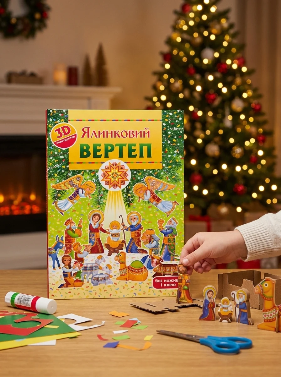Ялинковий вертеп. 3Д-конструктор