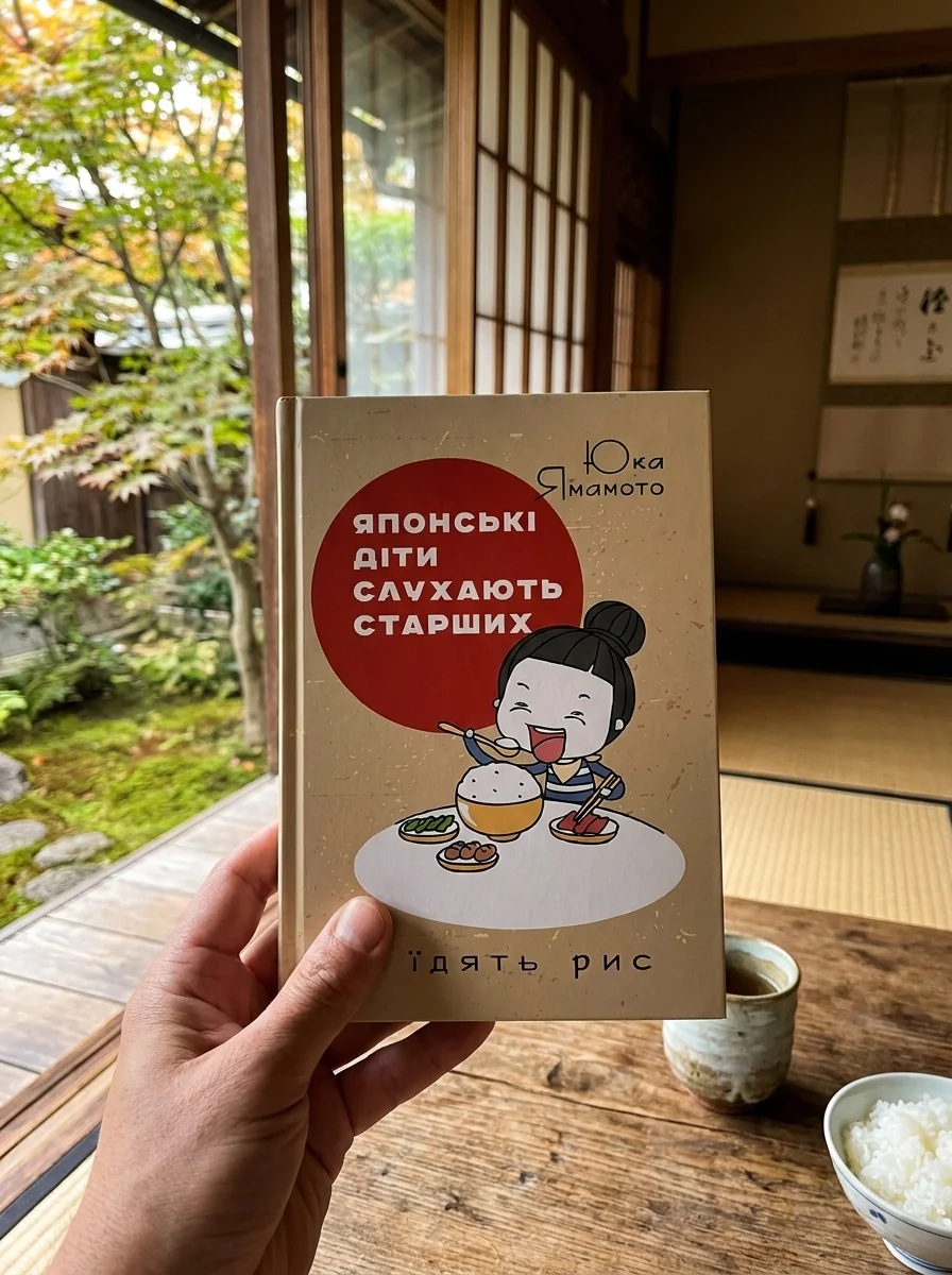 Японські діти слухають старших і їдять рис — Дім, сім'я, релігія