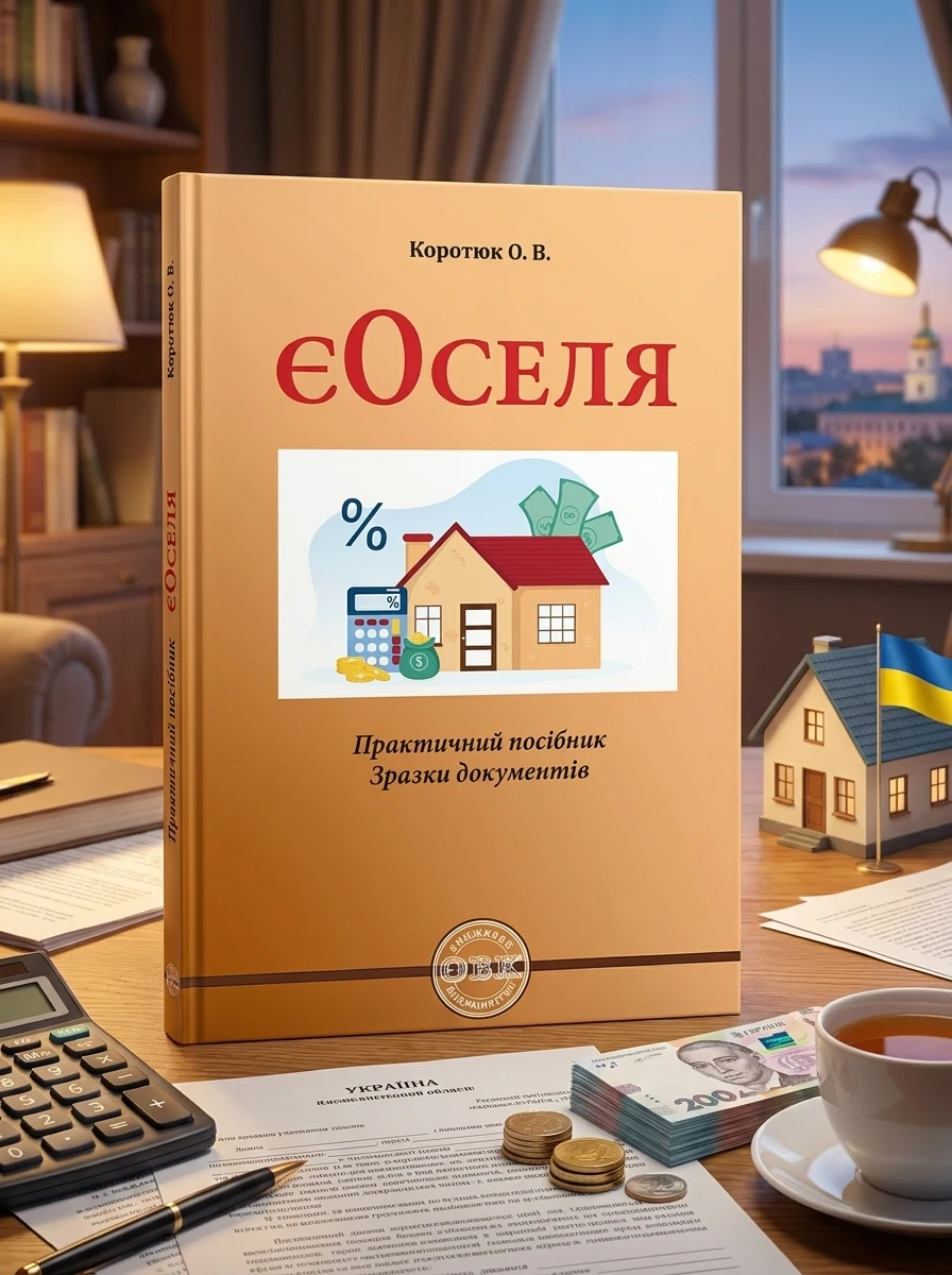 єОселя. Практичний посібник. Зразки документів — Оксана Коротюк, обкладинка