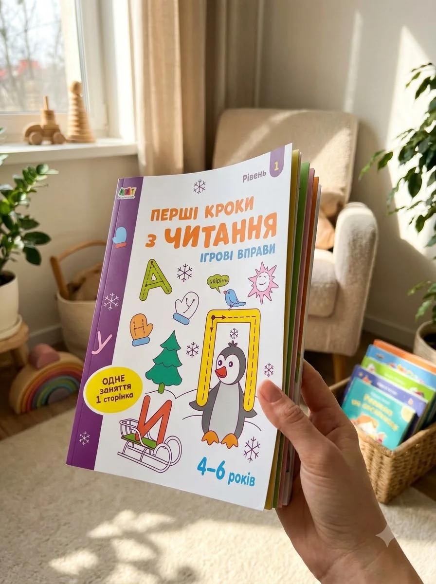 Ігрові вправи: Перші кроки з читання. Рівень 1 (4–6 років) — Вивчення мов