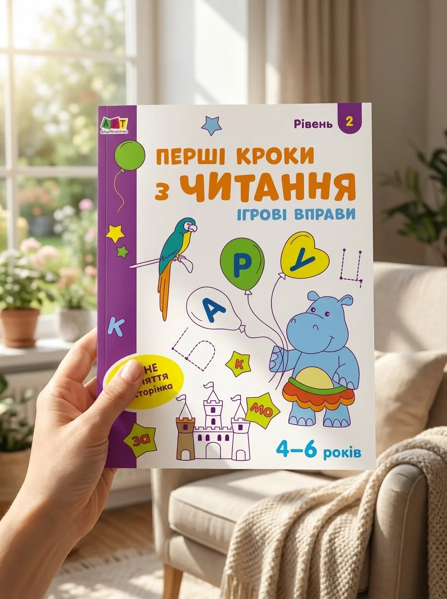Ігрові вправи: Перші кроки з читання. Рівень 2 (4–6 років) — Дитяча література