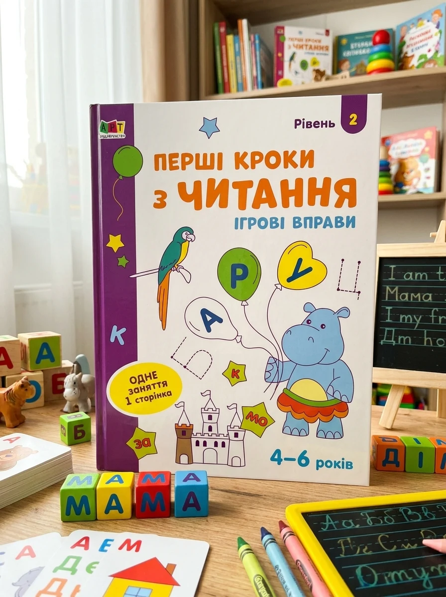 Ігрові вправи: Перші кроки з читання. Рівень 2 (4–6 років) — фото 2