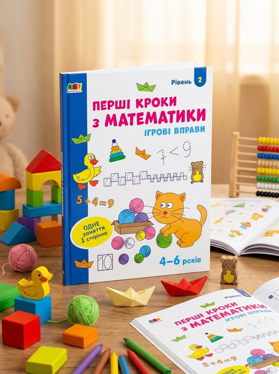 Ігрові вправи: Перші кроки з математики. Рівень 2 (4–6 років) — фото 2