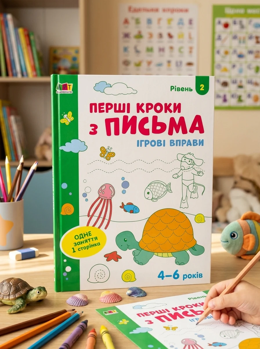 Ігрові вправи: Перші кроки з письма. Рівень 2 (4–6 років)