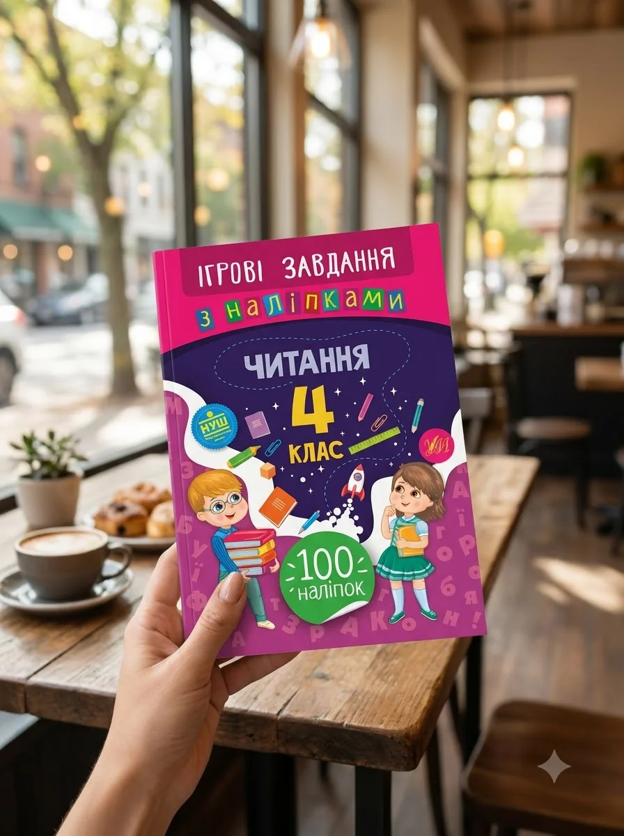 Ігрові завдання з наліпками. Читання. 4 клас | купити книгу онлайн