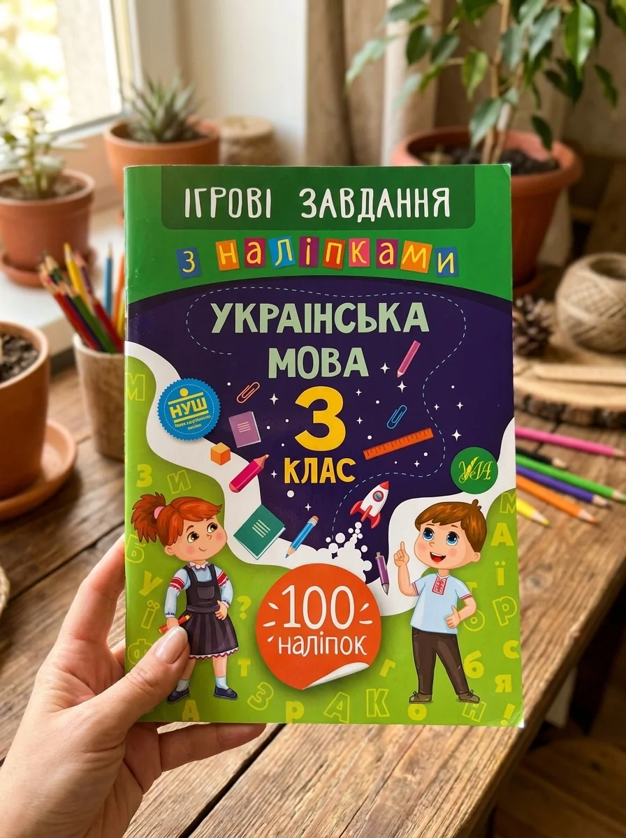 Ігрові завдання з наліпками. Українська мова. 3 клас | купити книгу онлайн
