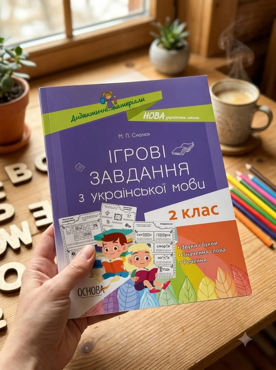 Ігрові завдання з української мови. Дидактичні матеріали. 2 клас — Марія Смалюх, обкладинка