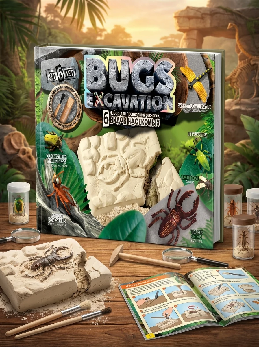 Ігровий набір Danko Toys для проведення розкопок BUGS EXCAVATION жуки — фото 2