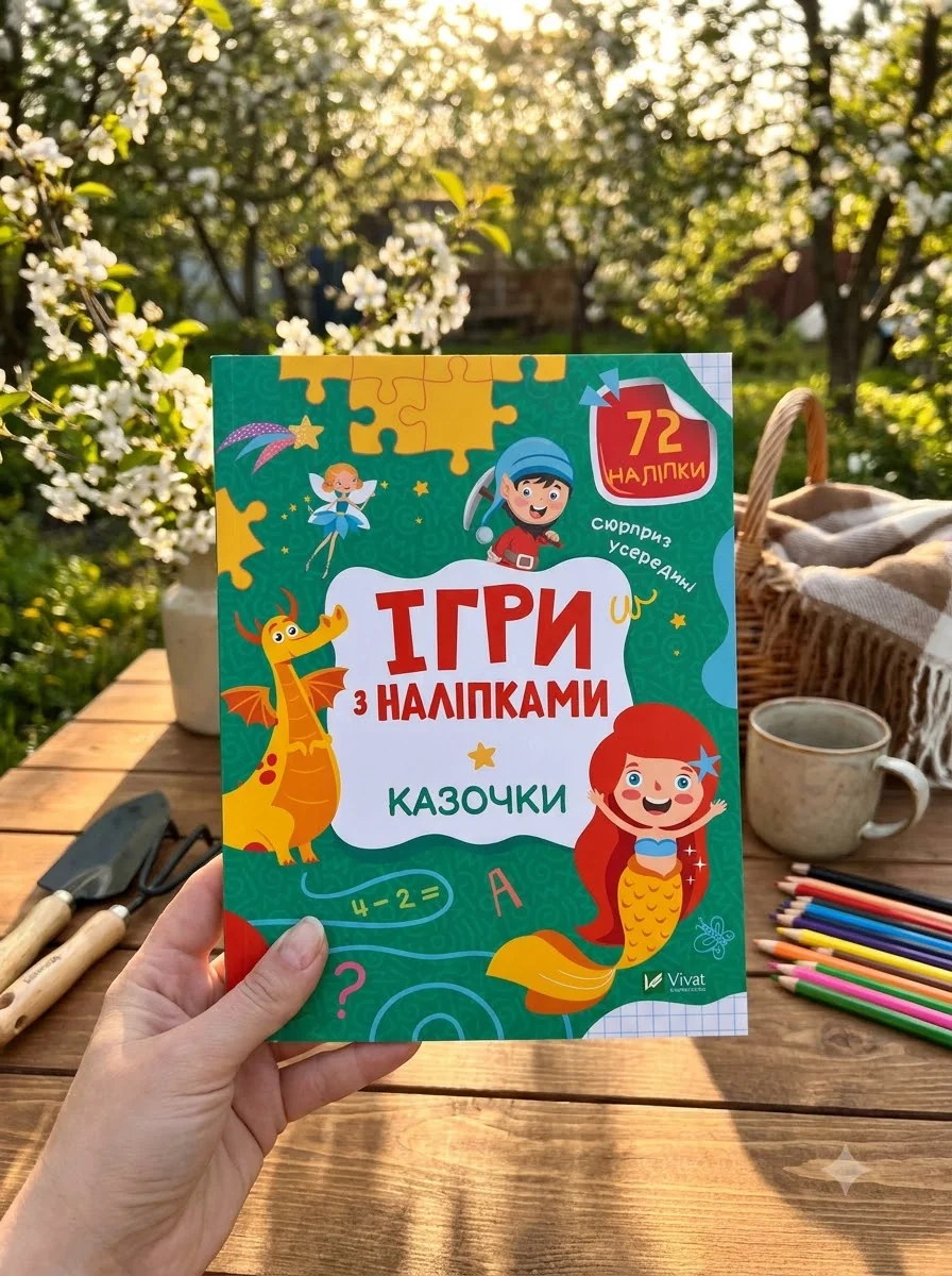 Ігри з наліпками. Казочки | купити книгу онлайн