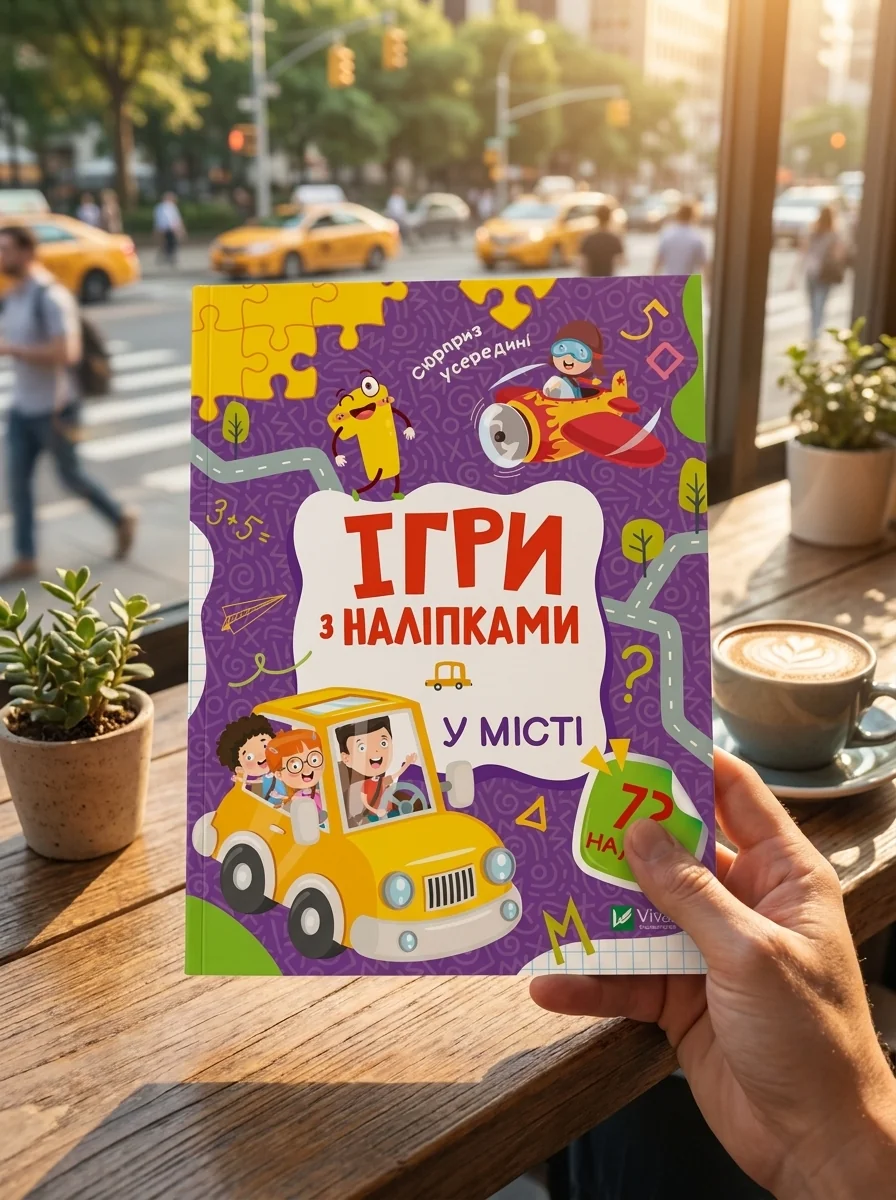 Ігри з наліпками. У місті | купити книгу онлайн