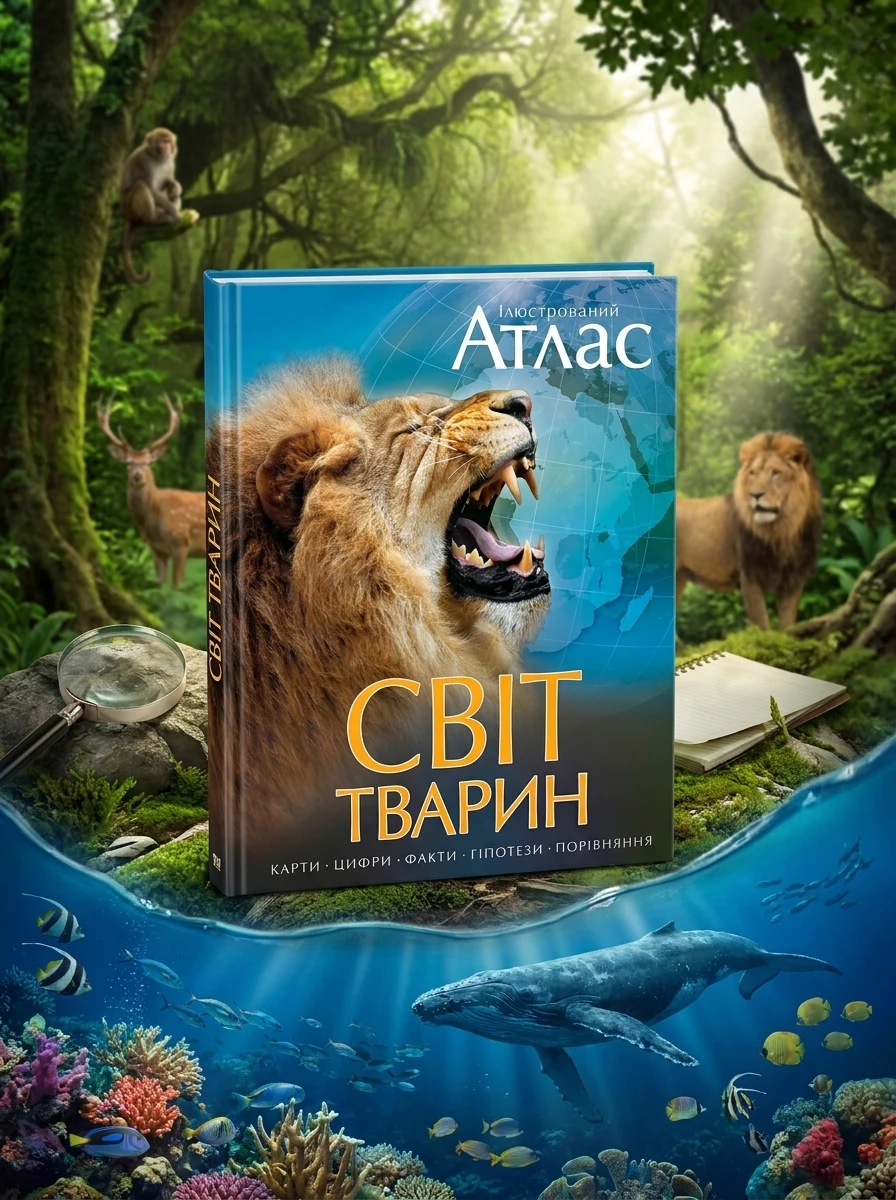 Ілюстрований Атлас. Світ тварин — Чана Бамбараденія, обкладинка